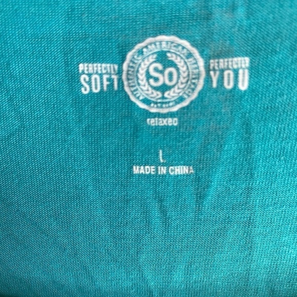SO Teal Size Large Top - Picture 3 of 4